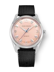 Men's silver Nivada Grenchen watch with rubber strap Antarctic 35018M01 35MM Automatic