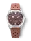 Reloj Nivada Grenchen plata para hombre con correa de cuero Super Antarctic 32040A23 3.6.9 Tropical 38MM Automatic