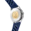 Stříbrné pánské hodinky Nivada Grenchen s koženým páskem Aquamar Blue 32074A23 38MM Automatic