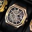 Zlaté pánské hodinky Ralph Christian s gumovým páskem The Equinox Chrono - Royal Dusk 47MM