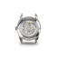 Silberne Herrenuhr Milus Watches mit Lederband Snow Star Ice Blue 39MM Automatic