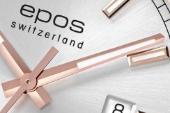 Ανδρικό ρολόι Epos ασημί με ατσάλινο λουράκι Passion 3501.132.34.18.44 41MM Automatic