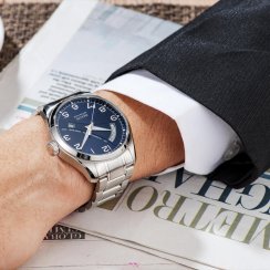 Relógio masculino Epos prateado com pulseira de aço Passion 3402.142.20.36.30 43MM Automatic