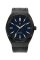 Black men's Paul Rich watch with a genuine Star Dust - Leather Black 45MM