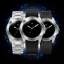 Stříbrné pánské hodinky Venezianico s nylonovým páskem Nereide Ultrablack 3921510 42MM Automatic