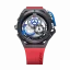Čierne pánske hodinky Mazzucato s gumovým pásikom Rim Sport Black / Red - 48MM Automatic