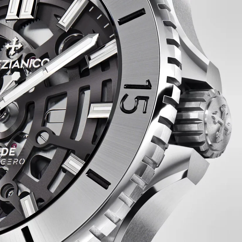 Men's Venezianico silver watch with steel strap Nereide Ultraleggero 3921503C 42MM Automatic