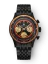 Orologio da uomo Nivada Grenchen nero con cinturino in acciaio Chronoking Mecaquartz Steel Black 87041Q04 38MM