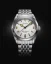 Stříbrné pánské hodinky Nivada Grenchen s ocelovým páskem Super Antarctic White 3.6.9 Cream 32066A04 38MM Automatic