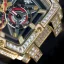 Men's gold Ralph Christian watch with a rubber band The Polaris Chrono Ice - Regal Noir 42,5MM
