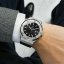 Strieborné pánske hodinky Paul Rich s opaskom z pravej kože Carbon  - Leather 45MM