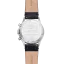 Stříbrné pánské hodinky Praesidus s koženým páskem PAC-76 Black Leather 38MM