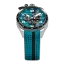 Reloj Bomberg Watches plata con banda de goma RACING 4.9 Blue 45MM