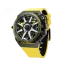 Men's Mazzucato black watch with rubber strap RIM Monza Black / Yellow - 48MM Automatic