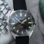 Męski srebrny zegarek Circula Watches ze stalowym paskiem AquaSport II -  Black 40MM Automatic