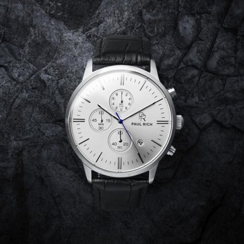 21935 1 luxusni panske hodinky paul rich sterling black leather