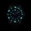 Silber Herrenuhr Phoibos Watches mit Gummiband Levithan PY032B DLC 500M - Automatic 45MM