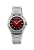 Silberne Herrenuhr Bomberg Watches mit Stahlband EDGE RED 43MM Automatic