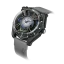 Men's Mazzucato black watch with rubber strap LAX Dual Time Black / Grey - 48MM Automatic