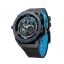 Men's Mazzucato black watch with rubber strap RIM Monza Black / Blue - 48MM Automatic
