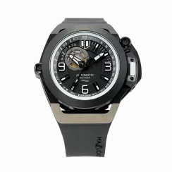 Reloj Mazzucato negro para hombre con goma RIM Scuba Black - 48MM Automatic