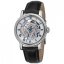 Srebrny męski zegarek Epos ze skórzanym paskiem Emotion 3390.155.20.20.25 41MM Automatic