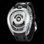 Montre homme Tsar Bomba Watch couleur noire avec élastique TB8213 - Silver / Black Automatic 44MM