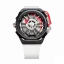 Čierne pánske hodinky Mazzucato s gumovým pásikom Rim Sport Black / White - 48MM Automatic