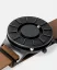 Muški crni sat Eone s kožnim remenom Bradley Apex Leather Tan - Black 40MM