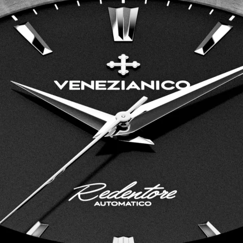 Strieborné pánske hodinky Venezianico s oceľovým pásikom Redentore 1221504C 40MM