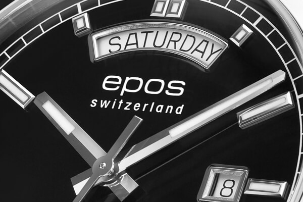 Ανδρικό ρολόι Epos ασημί με ατσάλινο λουράκι Passion 3501.142.20.95.30 41MM Automatic