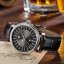 Strieborné pánske hodinky Epos s koženým opaskom Emotion 24H 3390.302.20.14.25 41 MM Automatic
