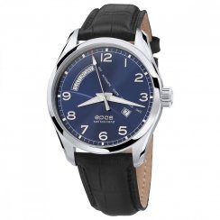 Stříbrné pánské hodinky Epos s koženým páskem Passion 3402.142.20.36.25 43MM Automatic