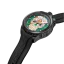 Men's black Bomberg Watch with rubber strap SUGAR SKULL GREEN 45MM