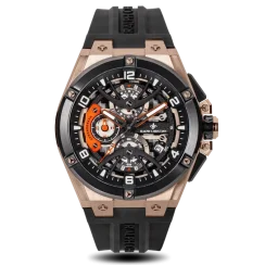 Men's black Ralph Christian watch with steel strap The Apex Chrono - Rose Gold Eclipse 46MM