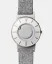 Strieborné pánske hodinky Eone s koženým opaskom Bradley Compass Gold - Silver 40MM