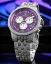 Men's silver Louis XVI watch with steel strap Frosted Aramis 2.0 With Diamonds - 3624 Silver 43MM