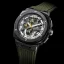 Men's black Ralph Christian watch with rubber strap The Entourage Chrono - Combat Green 45MM