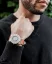 Montre Eone pour homme en couleur argent avec bracelet en cuir Bradley Voyager - Silver 40MM