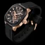 Čierne pánske hodinky Audaz Watches s gumovým pásom Maverick ADZ 3060-04 - Automatic 43MM
