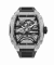 Relógio de homem Paul Rich Watch prateado com bracelete de borracha Frosted Astro Skeleton Abyss - Silver 42,5MM