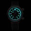 Srebrny zegarek męski Phoibos Watches ze skórzanym paskiem Vortex Anti-Magnetic PY042C - Black Automatic 43.5MM