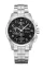 Men's silver Delma Watch with steel strap Klondike Classic Silver / Black 44MM Automatic