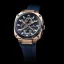 Men's black Ralph Christian watch with a rubber band The Titan Chrono Admiral Blue 45,5MM