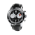 Stříbrné pánské hodinky Hemel s páskem z pravé kůže The Hemel Airstream Black 40 MM