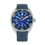 Montre Oceancrawler Watches pour homme en argent avec bracelet en acier Core Diver - Lapis Lazuli Edition 44MM