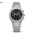 Strieborné pánske hodinky Valuchi Watches s oceľovým pásikom Chronograph - Silver Black 40MM