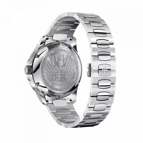 Montre Venezianico pour homme en argent avec bracelet en acier Redentore Riserva di Carica 1321504C 40MM