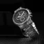 Men's silver Louis XVI watch with steel strap Palais Royale 1086 - Silver 43MM