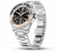 Zilver herenhorloge van Venezianico met stalen band Nereide GMT 3521504C Black 39MM Automatic
